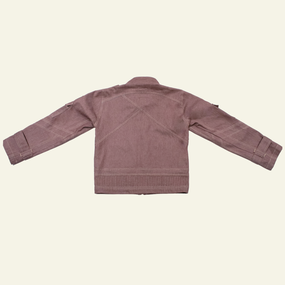 Pink Denim Space age Jacket