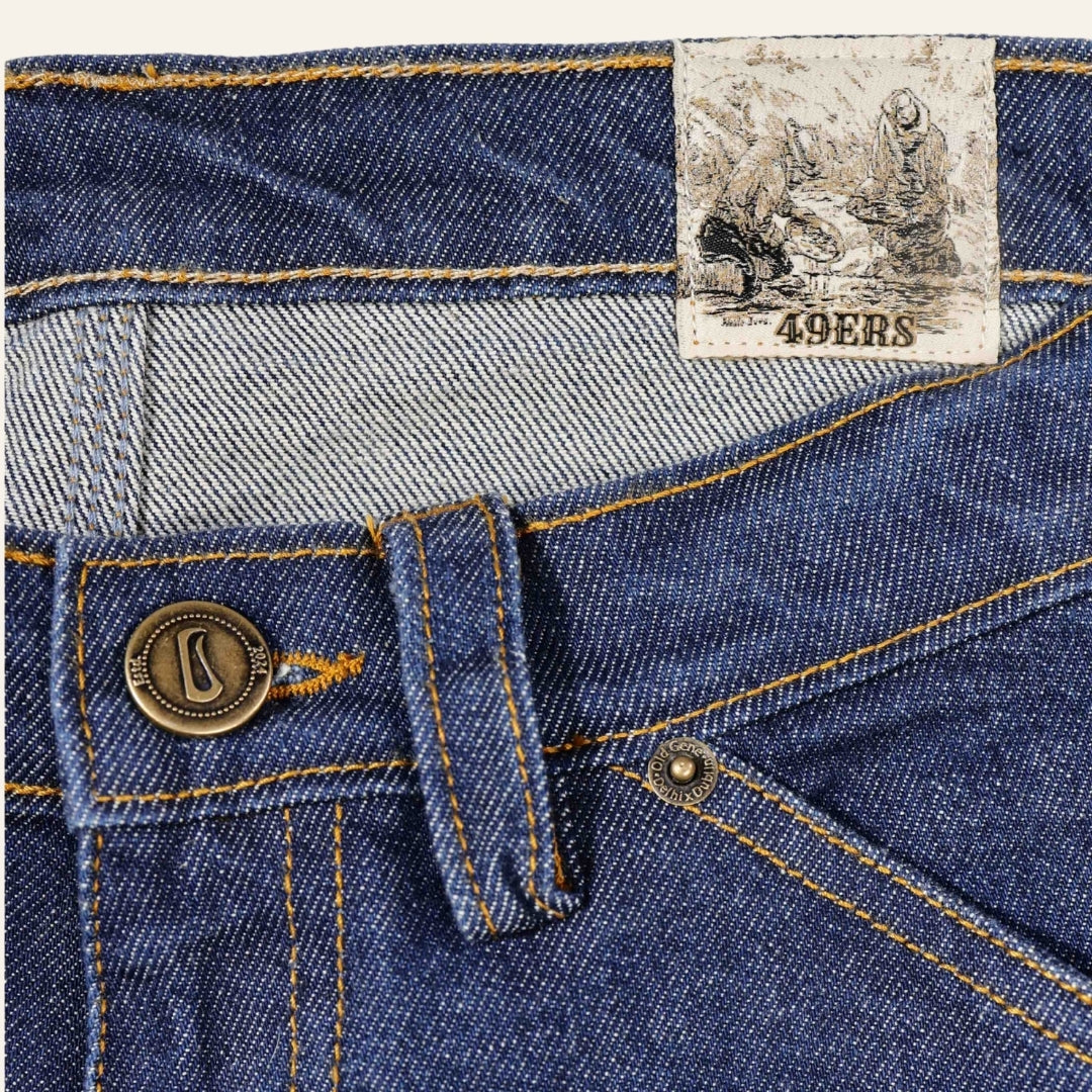 Women's Indigo Jeans - Gold Rush