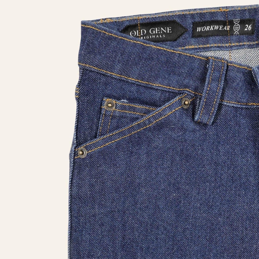 Women's Indigo Jeans - Gold Rush