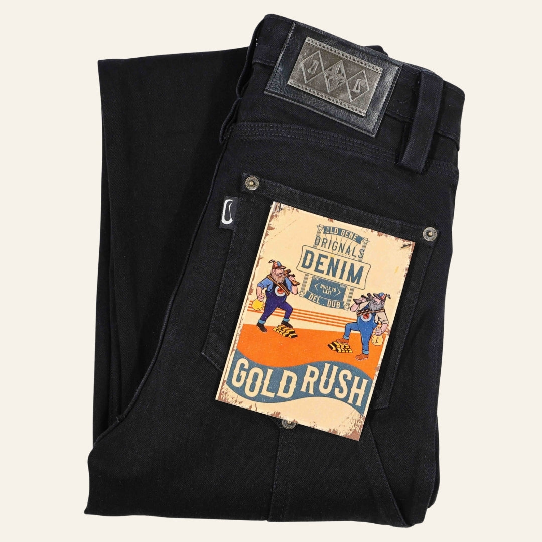 Women's Black Jeans - Gold Rush