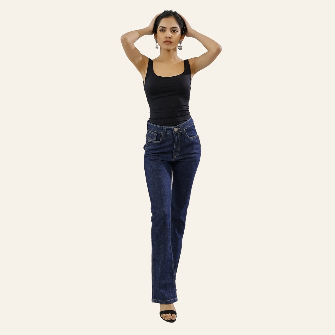 Women's Indigo Jeans - Vintage India