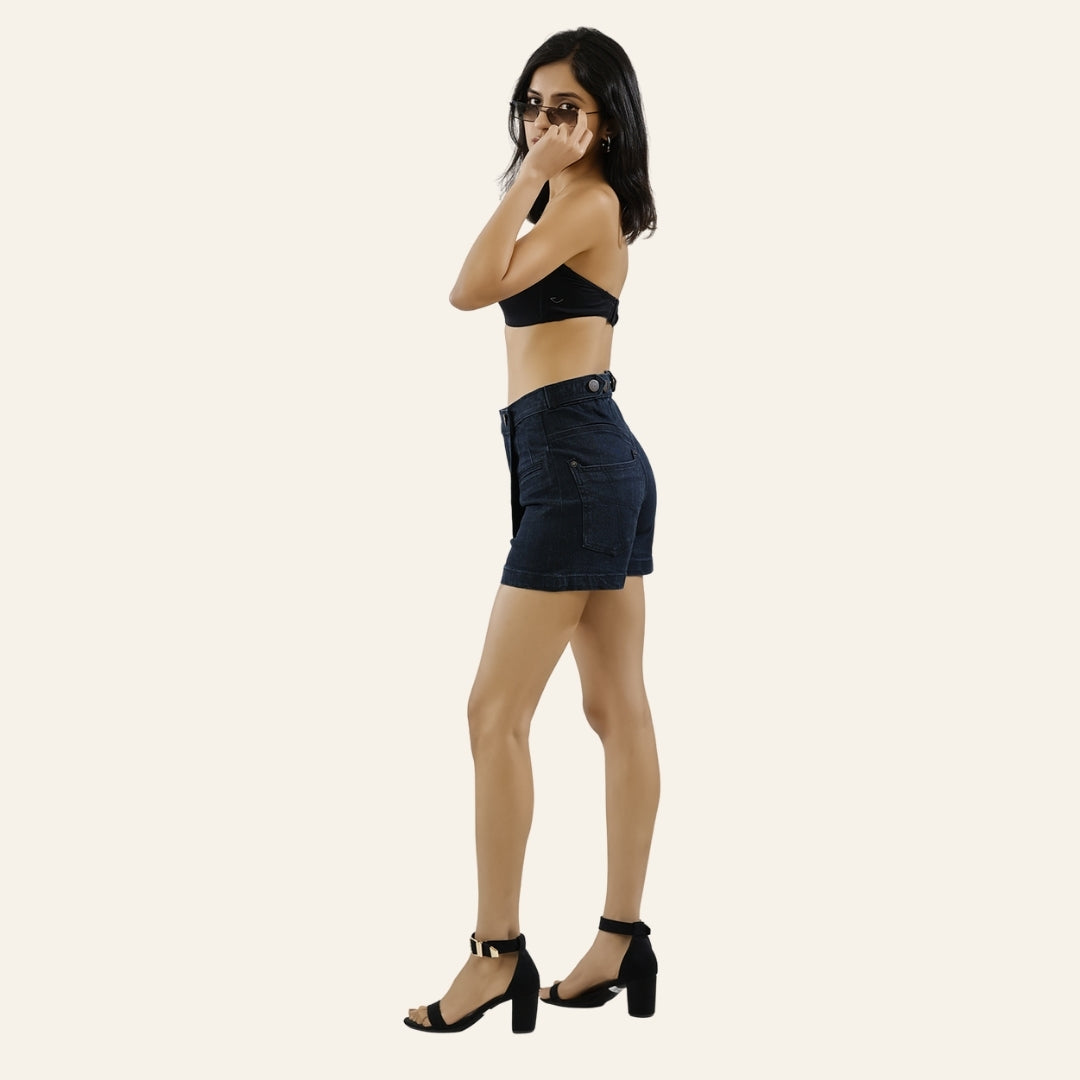 Women's Dark Selvedge Skort - Sailor