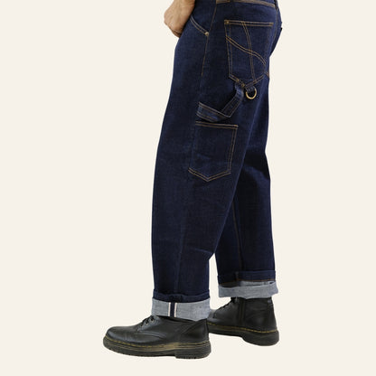 Men's Dark Selvedge Jeans - Gold Rush