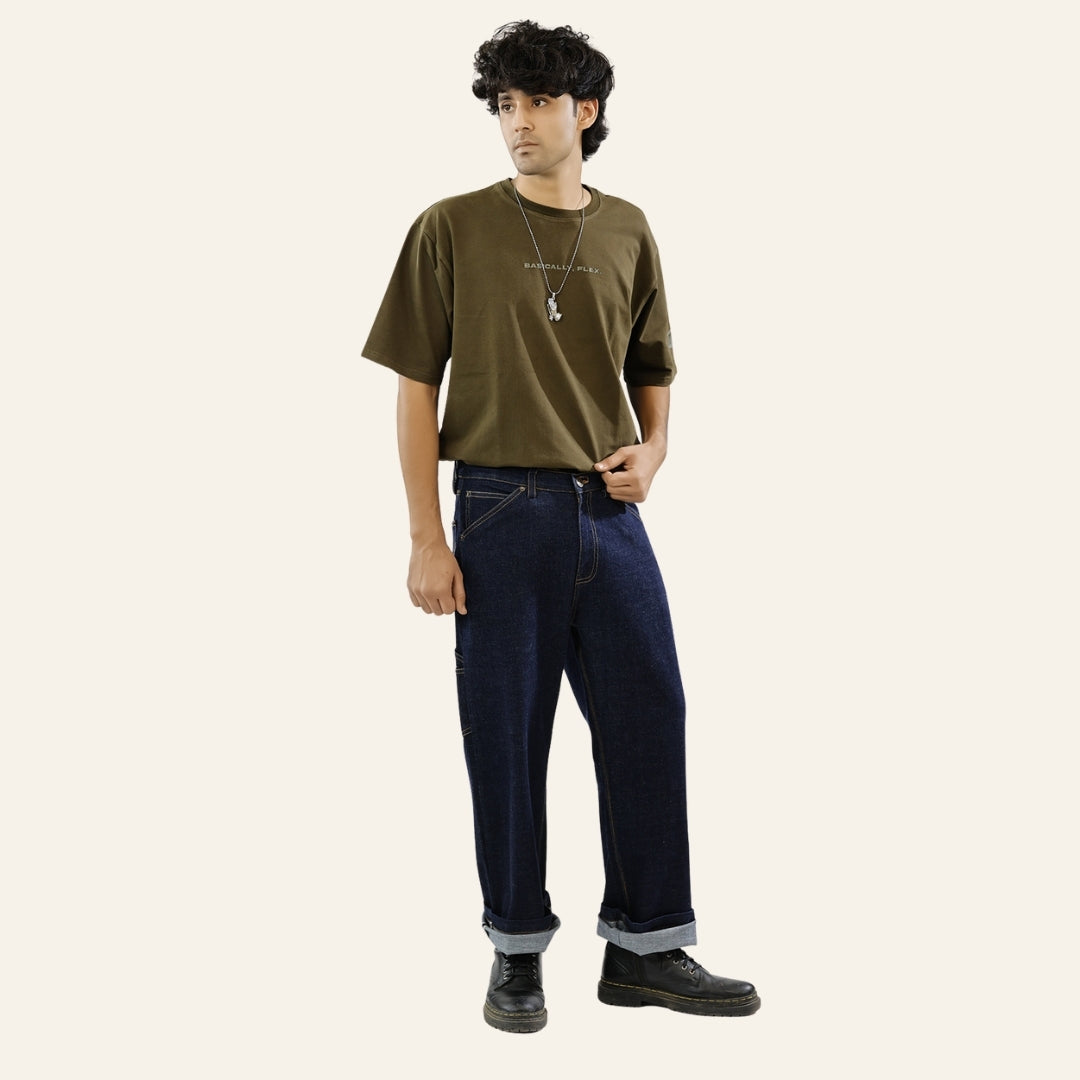Men's Dark Selvedge Jeans - Gold Rush