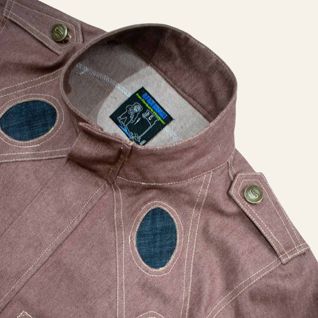 Pink Denim Space age Jacket