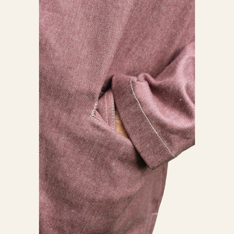 Men's Double Breasted Denim Kurta