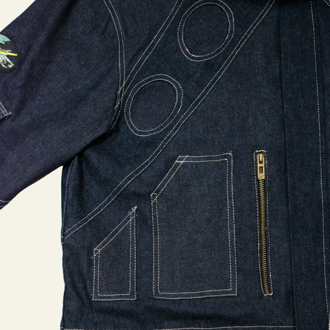 Blue Denim Space age Jacket