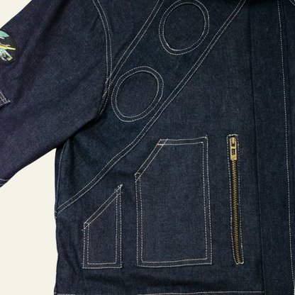 Blue Denim Space age Jacket