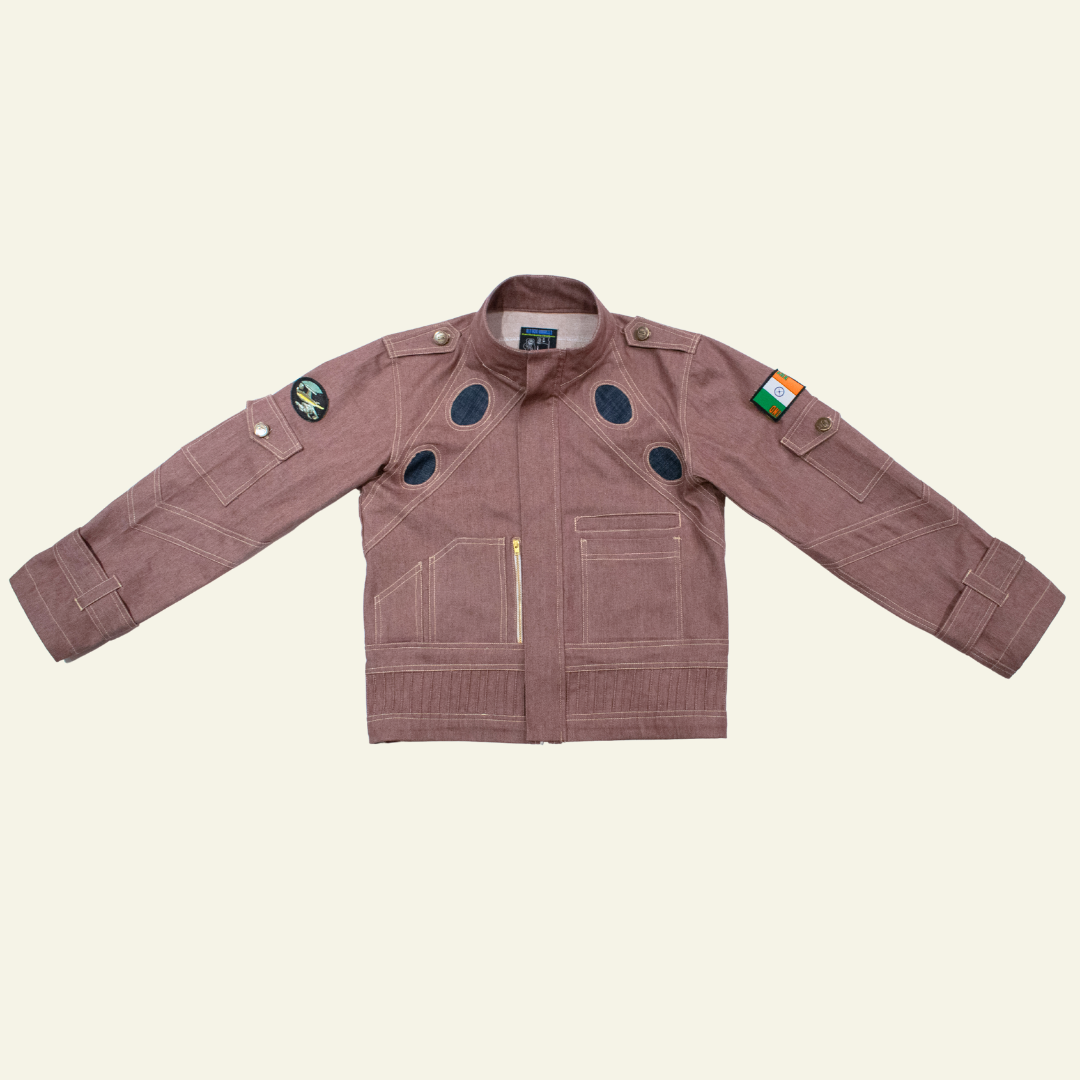 Pink Denim Space age Jacket