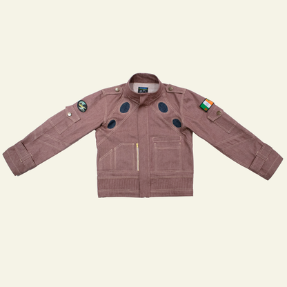Pink Denim Space age Jacket