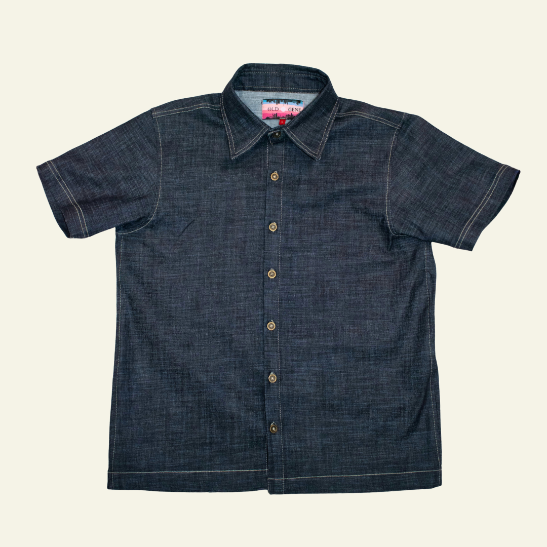 Men’s Blue Shirt - Saturday night fever