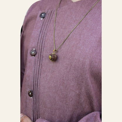 Men's Double Breasted Denim Kurta