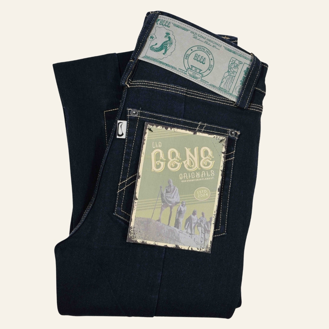 Women's Dark Selvedge Jeans - Vintage India