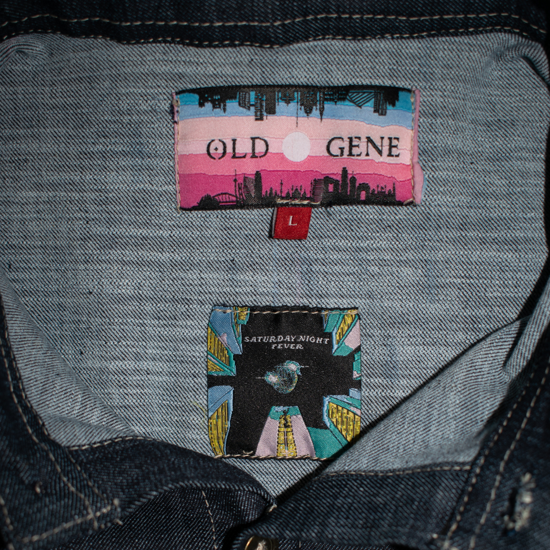 Men’s Blue Shirt - Saturday night fever