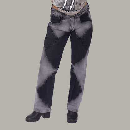 UNISEX PANELLED JEANS - BREUER BUILDING