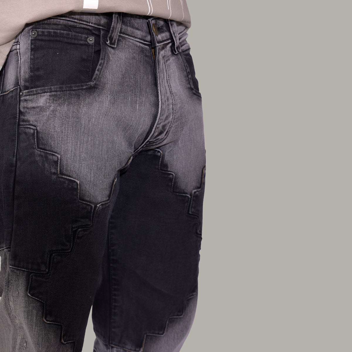 UNISEX PANELLED JEANS - BREUER BUILDING