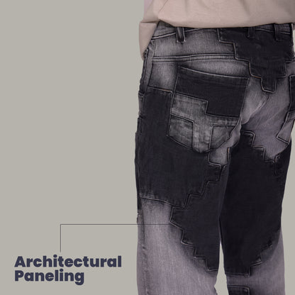 UNISEX PANELLED JEANS - BREUER BUILDING