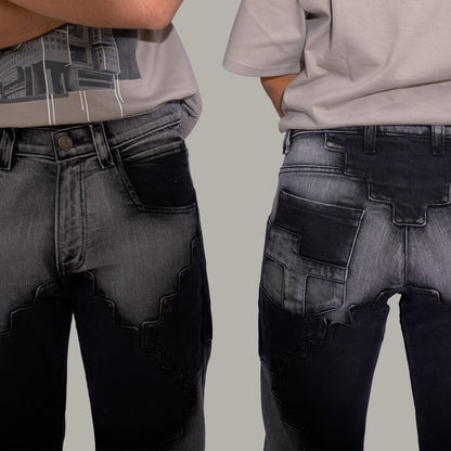 UNISEX PANELLED JEANS - BREUER BUILDING