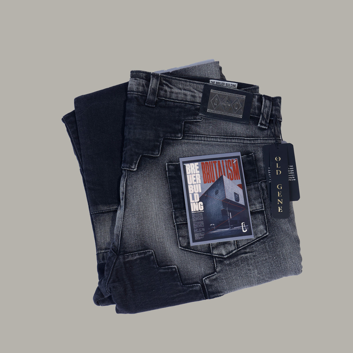 UNISEX PANELLED JEANS - BREUER BUILDING