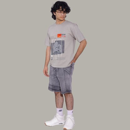 UNISEX PANELLED JORTS - BUZLUDZHA MONUMENT