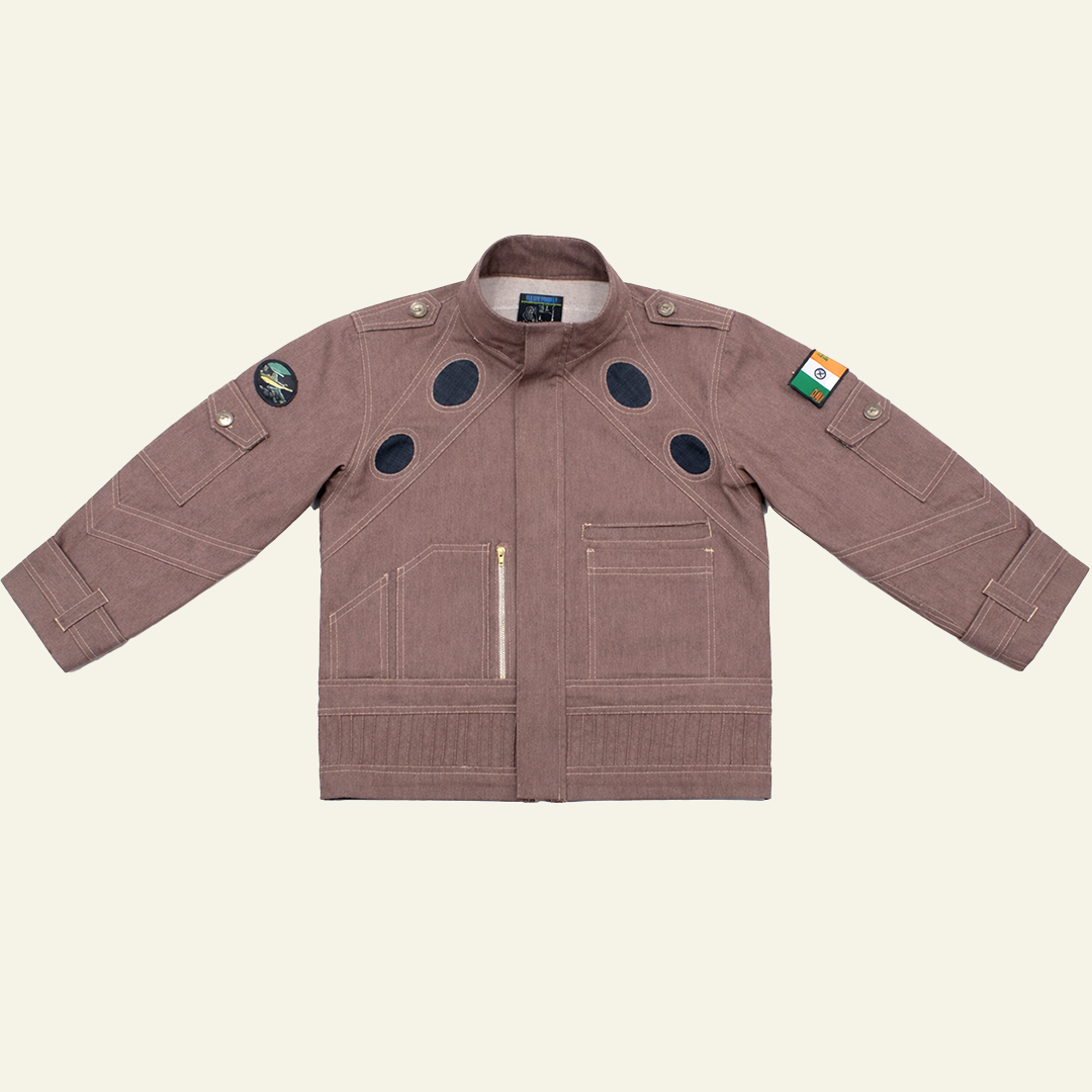 Pink Denim Space age Jacket