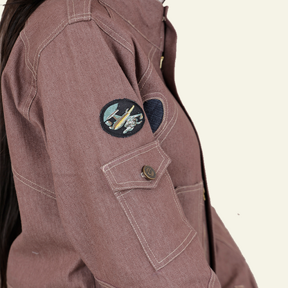 Pink Denim Space age Jacket