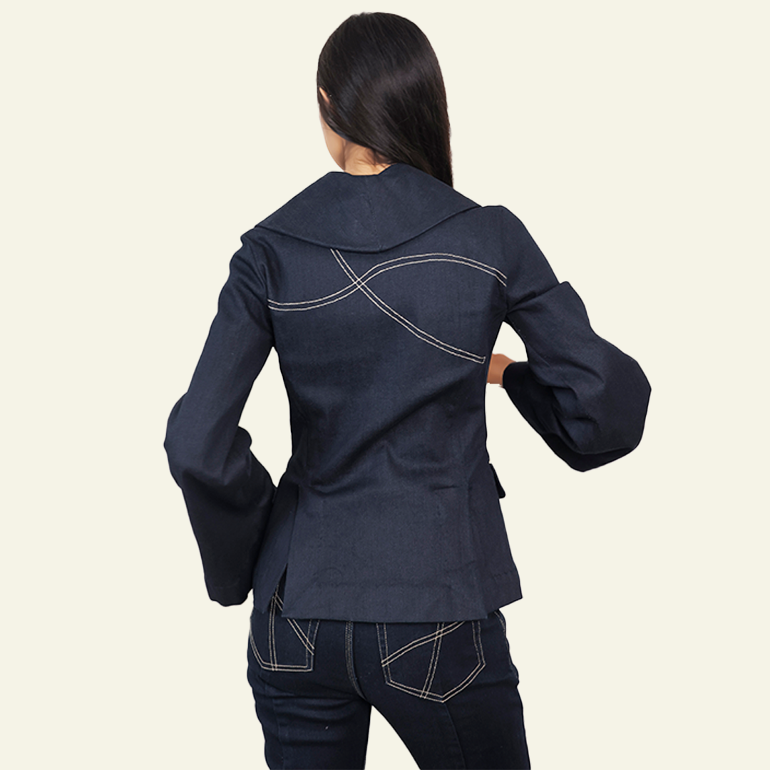 Women’s Dark Selvedge Blazer - Women Liberation