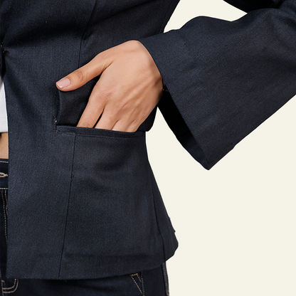 Women’s Dark Selvedge Blazer - Women Liberation